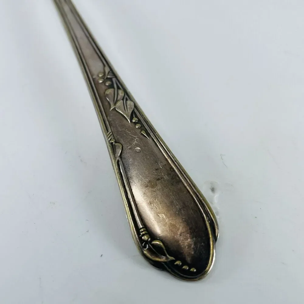 Meadowbrook Heather Dessert Pie Server WM A Rogers Oneida SilverPlate VTG